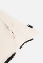 Sixth Floor - Hatch tufted cushion cover - natural & black