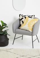 Sixth Floor - Hatch tufted cushion cover - natural & black