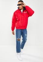 Factorie - 90 s Zip thru jacket - red