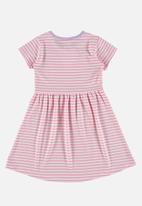 Quimby - Elastane jersey dress - pink stripes