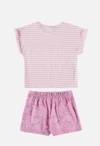 Quimby - Jersey blouse and shorts - pink
