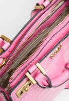 GUESS - Katey croc mini satchel - bright pink
