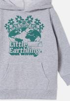 Cotton On - Milo hoodie - light grey marle/little earthling