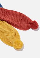 Cotton On - Kids oversized scarf - warm colour block