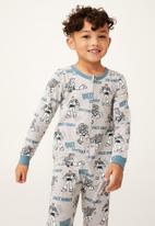 Cotton On - Kids regular long sleeve all in one license - lcn dis light grey marle