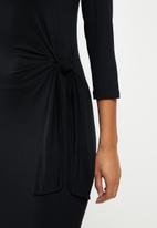Koton - Long sleeve midi dress - black