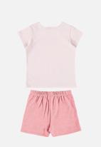 Quimby - Jersey blouse shorts-skirt - light pink