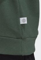 adidas Performance - Fleece BOS crewneck sweatshirt - Green oxide