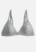Koton - Lace triangle soft bra - grey