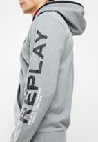 Replay - Replay zip hoodie - grey melange