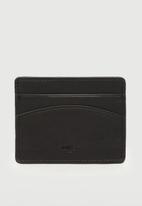 MANGO - Anti-contactless leather effect card holder - black