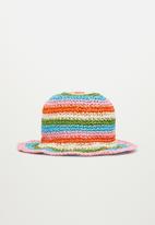 MANGO - Stripes raffia hat - multi 