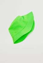 MANGO - Bucket hat with logo - green