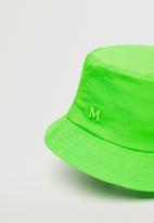 MANGO - Bucket hat with logo - green