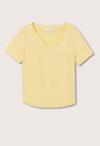 MANGO - T-shirt chalapi - yellow