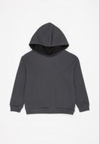 POP CANDY - Boys 2 pack graphic hooded sweatshirt - charcoal & light blue