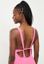 Trendyol - Print detail swimsuit - pink