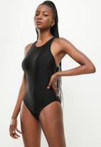 Trendyol - Collar detailed swimsuit  - black