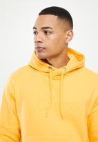 GUESS - Guess embroidered hoodie - laguna yellow