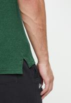 Superdry. - Classic pique polo - heritage pine green