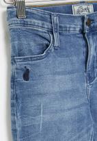 POLO - Boys pjc distressed slim fit jean - medium wash