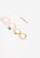 Superbalist - Ring pack - pink & gold