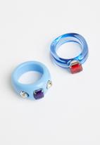 Superbalist - Annie ring set - blue