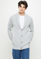 Cotton On - Shawl knit cardigan - grey marle