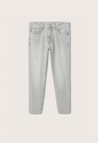 MANGO - Ben tapered-fit jeans - grey denim