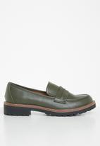 Jada - Classic penny loafer - olive