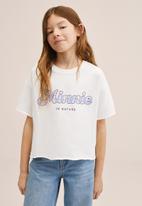 MANGO - T-shirt mnature - white