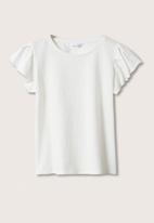MANGO - T-shirt soft  - white