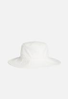 CALVIN KLEIN - Canvas monogram bucket hat - warm white