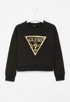 GUESS - Kids long sleeve active top - black