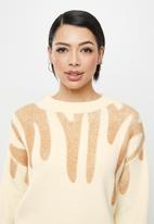 Stella Morgan - Ombre printed knit jersey - stone