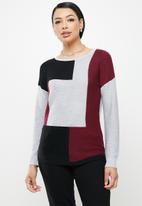 Stella Morgan - Colourblock knit jersey - multi