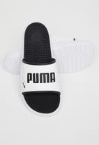 PUMA - Softride slide massage - puma white & puma black
