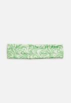 Rubi - Sadie soft headband - green warped daisy