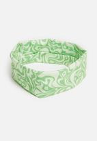 Rubi - Sadie soft headband - green warped daisy