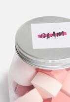 Glam Beauty - 17 Piece Makeup Blender Jar - Pinks