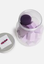 Glam Beauty - 17 Piece Makeup Blender Jar - Purples