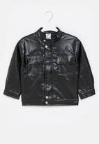 POP CANDY - Girls faux leather jacket - black