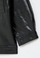 POP CANDY - Girls faux leather jacket - black