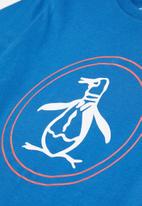 Original Penguin - Circle logo tee - blue 