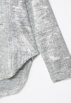 GUESS - Kds foil coating long sleeve T-shirt - grey