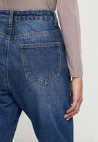 Missguided - Petite riot mom jeans - blue