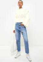 Missguided - Cropped wide sleeve cable knit - cream