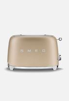 smeg - Retro 2 slice toaster - matte champagne