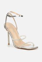 Miss Black - Samba 1 stiletto heel - silver