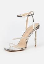 Miss Black - Samba 1 stiletto heel - silver